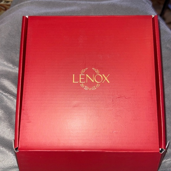 Lenox Hosting The Holidays Tree Trinket Party Plate Gold 24k Trimmed New - Picture 2 of 5
